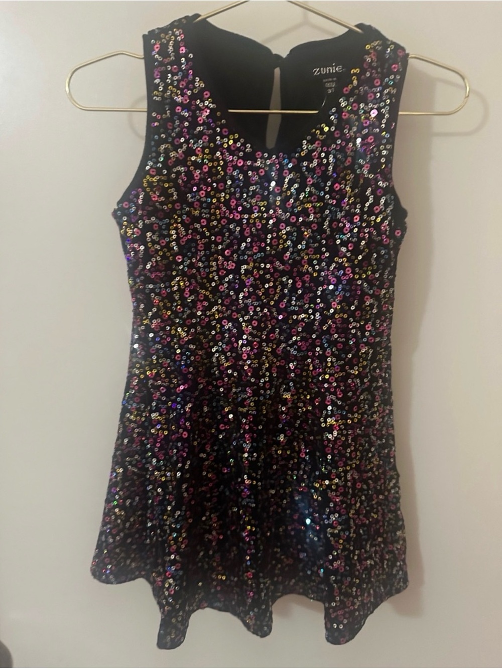 NWT Zunie Multicolor Sequin Party Dress Girls Size 3T Nordstrom